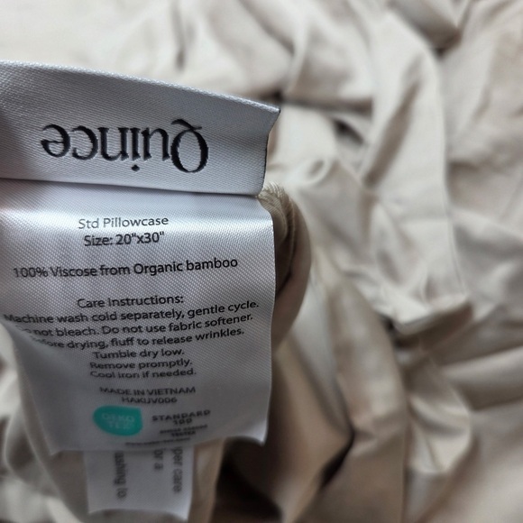 QUINCE Bamboo Flat Sheet Set (Flat & PCs) Sand 2977 - Picture 7 of 9